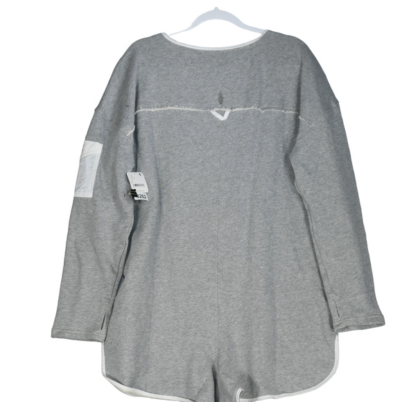 New Free People Movement Romper Size L Gray 1 Piece Take the Plunge NWT $128 - Picture 8 of 14